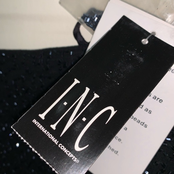 RESERVED Vintage Y2K INC international Concepts Beaded silk black lined pants - Picture 9 of 9